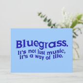 Bluegrass Music Party of Jam Session Kaart (Staand voorkant)