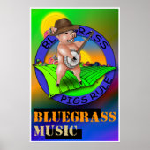 Bluegrass Music Poster (Voorkant)