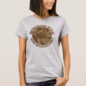 Bluegrass Music Real Musicians Alleen houten spele T-shirt (Voorkant)