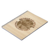 Bluegrass Music Real Musicians alleen in hout Notitieboek (Linkerzijde)