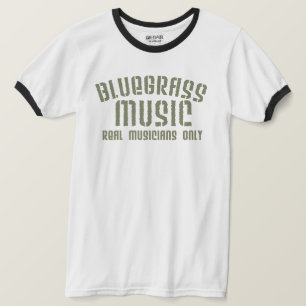 Bluegrass Music Real Musicians Alleen Old Time Tex T-shirt
