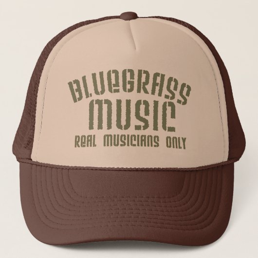 Bluegrass Music Real Musicians Alleen Old Time Tex Trucker Pet (Voorkant)