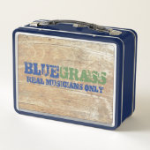 Bluegrass Music Real Musicians Alleen op hout (Achterkant)