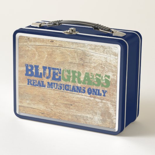 Bluegrass Music Real Musicians Alleen op hout (Voorkant)