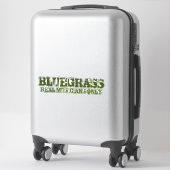 Bluegrass Music Real Musicians Slechts ruwe tekst Sticker (Koffer)