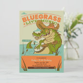Bluegrass Music uitnodiging (Staand voorkant)