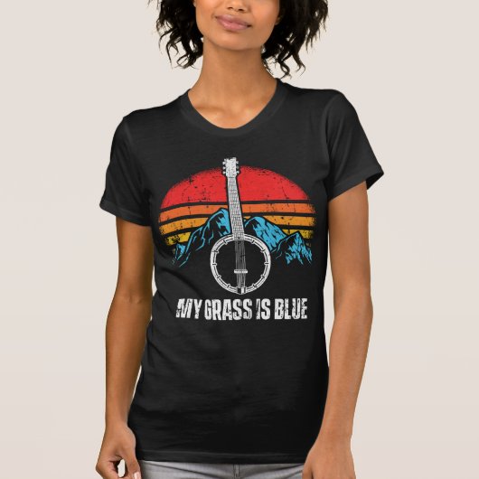 Bluegrass Musician Banjo Player Music Mountains T-shirt (Voorkant)