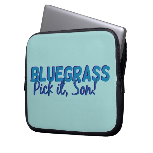 Bluegrass. Pak hem. Laptop Sleeve (Voorkant Links)