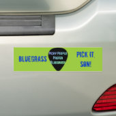 Bluegrass pik hem. bumpersticker (Op auto)