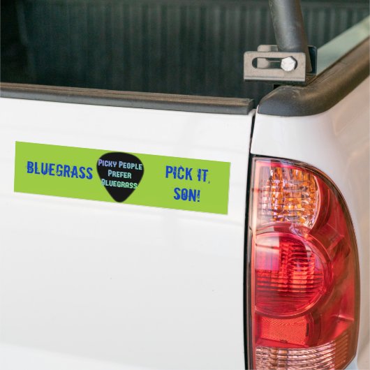 Bluegrass pik hem. bumpersticker (Op Truck)