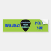 Bluegrass pik hem. bumpersticker (Voorkant)