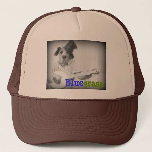 "Bluegrass" — Trucker Hat — verstelbaar Pet (Voorkant)