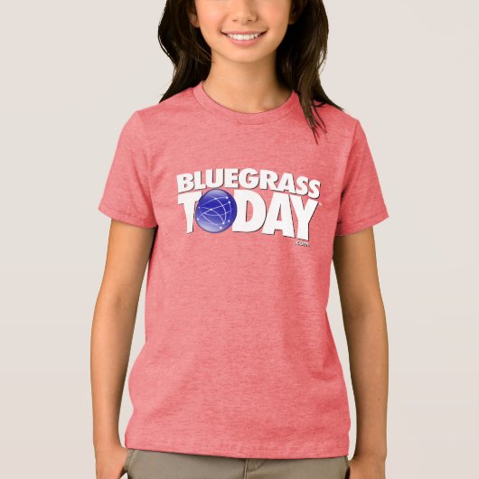 Bluegrass Vandaag logo jeugd t-shirt (Voorkant)