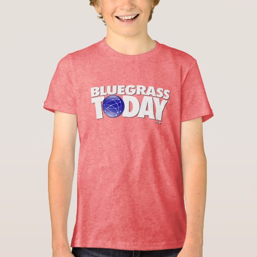 Bluegrass Vandaag logo jeugd t-shirt (Voorkant)