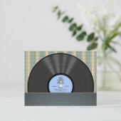 Bluegrass Vinyl Record persoonlijke Briefkaarten (Staand voorkant)