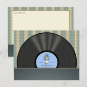 Bluegrass Vinyl Record persoonlijke Briefkaarten (Voorkant / Achterkant)