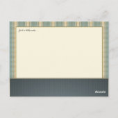 Bluegrass Vinyl Record persoonlijke Briefkaarten (Achterkant)