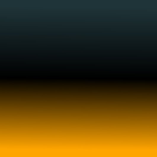 BLUEGREEN BLACK ORANJE origineel verloopcanvas Canvas Afdruk