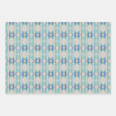 Bluegreen Wrapping Paper Flat Sheet Set van 3 (Voorkant)
