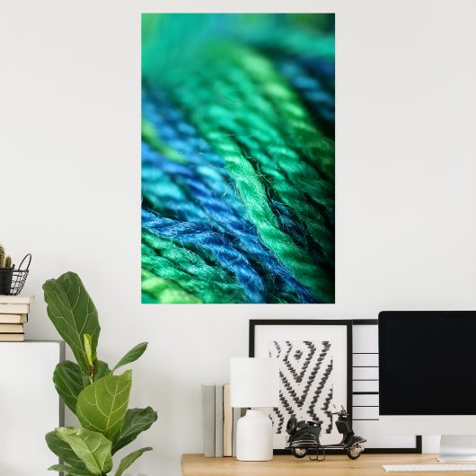 BlueGreenWool Poster (Thuiskantoor)