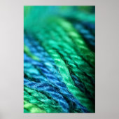 BlueGreenWool Poster (Voorkant)