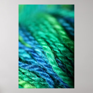 BlueGreenWool Poster