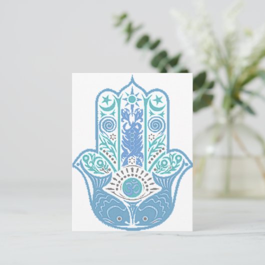 bluegthhan briefkaart (Staand voorkant)