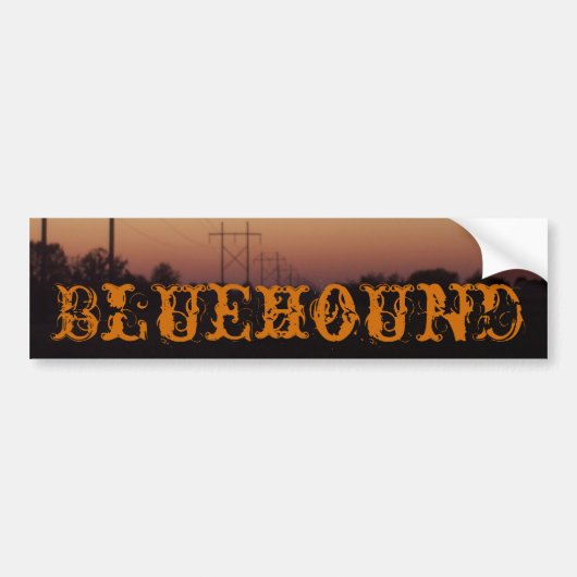 Bluehound Bumper Bumpersticker (Voorkant)