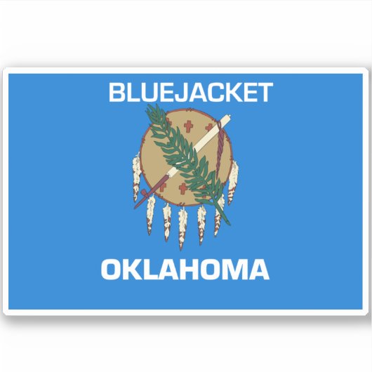 Bluejack Oklahoma Sticker (Voorkant)