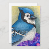 Bluejay Bird Bedankt Blauwe Jay Vriendschap (Voorkant / Achterkant)