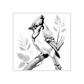 Bluejay Bird Rubber Stamp Rubberstempel (Afrduk)