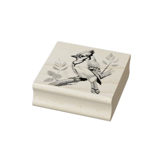 Bluejay Bird Rubber Stamp Rubberstempel (Stempel)