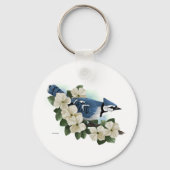 Bluejay Bird Sleutelhanger (Voorkant)