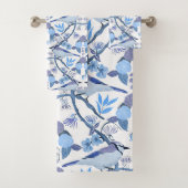 Bluejay Botanische Peri Kleur 2022 Bad Handdoek (Insitu)