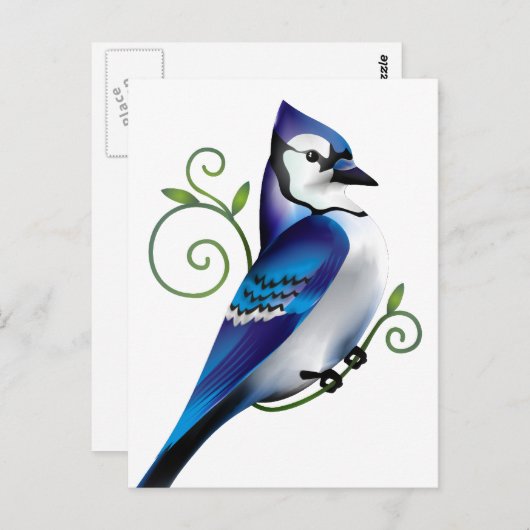 Bluejay Day Briefkaart (Voorkant / Achterkant)