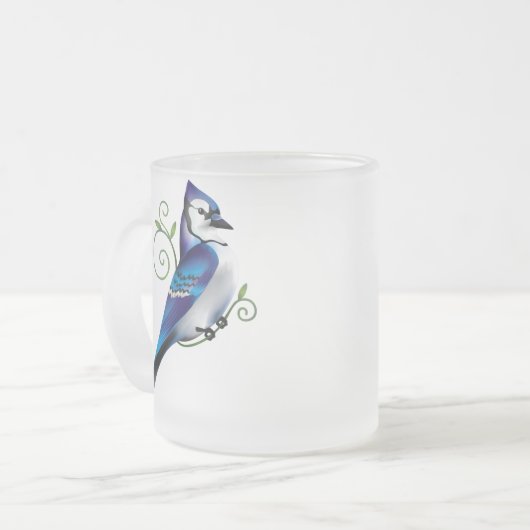 Bluejay Day Matglas Koffiemok (Voorkant links)