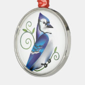 Bluejay Day Metalen Ornament (Links)