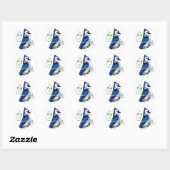 Bluejay Day Ronde Sticker (Vel)