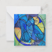 "Bluejay" Denken aan u Kaarten Notitiekaartje (Voorkant)