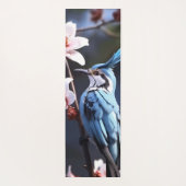 Bluejay en Bloemen Custom Yogamat (Achterkant)
