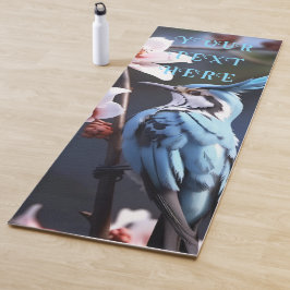 Bluejay en Bloemen Custom Yogamat