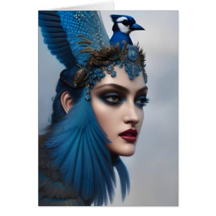 Bluejay Goddess All Occasions Wenskaart