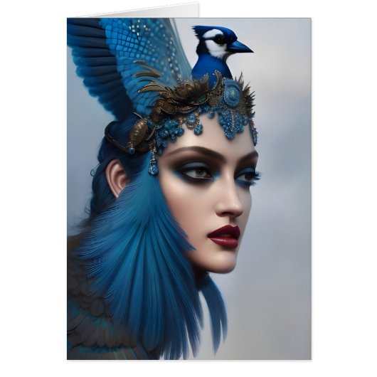 Bluejay Goddess All Occasions Wenskaart (Voorkant)