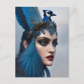 Bluejay Goddess Briefkaart (Voorkant)