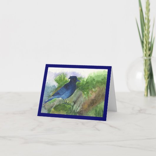 Bluejay in de muskeg kaart (Voorkant)