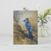 Bluejay "Jaybird" by Jason Street Bedankkaart (Staand voorkant)