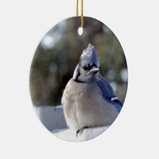 Bluejay Keramisch Ornament (Rechts)