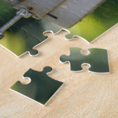 Bluejay Perched op Birdfeeder Legpuzzel (Zijkant)