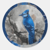 Bluejay Sticker (Blauw ontwerp) (Voorkant)