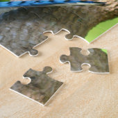 Bluejay uitgevoerd in de Fotografische Natuur van  Legpuzzel (Zijkant)